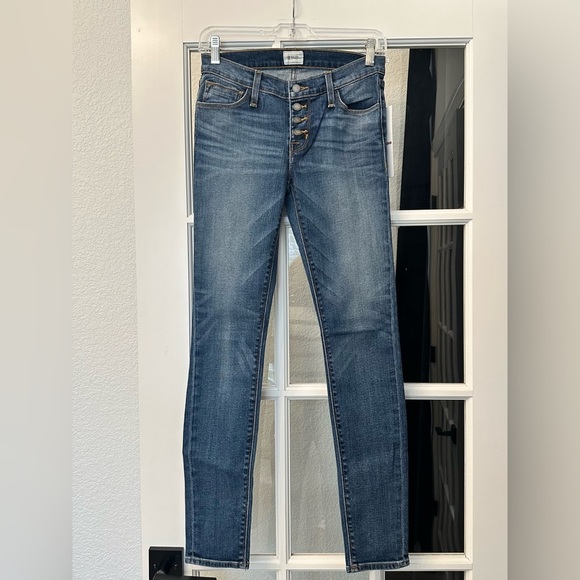 Hudson Jeans Ciara Super Skinny Exposed Button Low Rise Size 25 NWT $198 MSRP - Picture 4 of 14